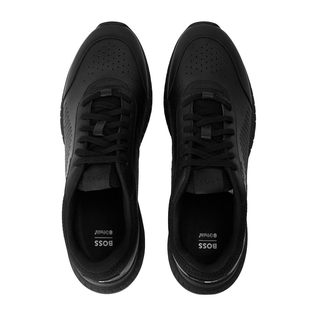 Boss Mens Titanis Leather Running Trainers