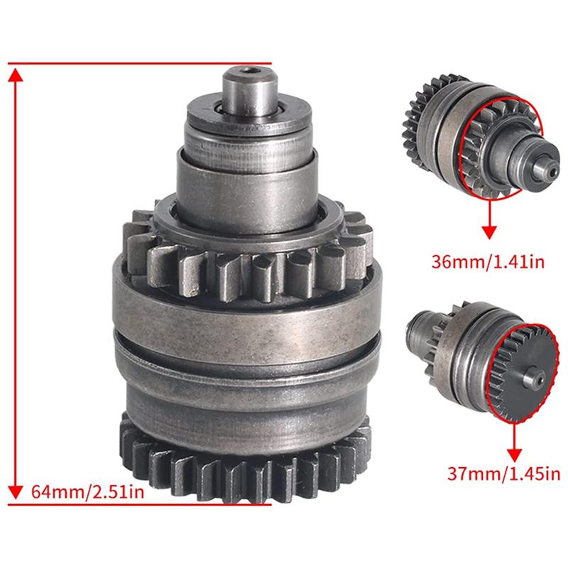 Starter And Bendix Set For KTM OEM Number: 55140001100 55140026100 55140026400 Motorcycle Accessories Electric Engine Parts 18 27 Teeth
