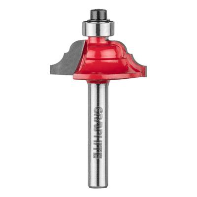 Shaped Cutter with Bearing, Decorative, HM, 28.6 X 11.7 Mm, 6 Mm Shank