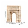 Carved Marble Sculpture Matte Architectural Elegant for Shelf, Console