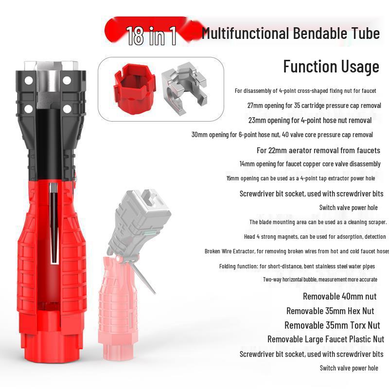 Aquarium Multi-Purpose Bathroom Faucet Wrench Tool