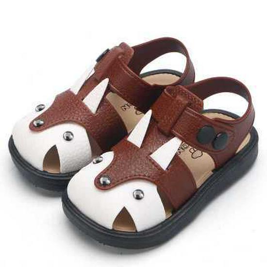 2025 Kids' Closed-Toe Korean Style Beach Sandals - Cute and Versatile Summer Shoes