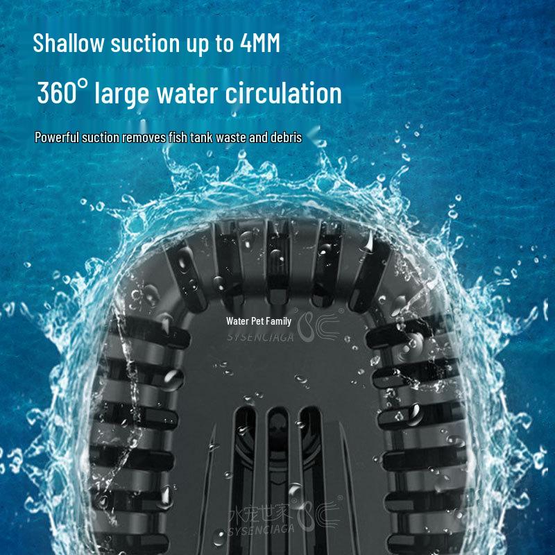 High-Power Amphibious Submersible Aquarium Pump for Filtration and Circulation