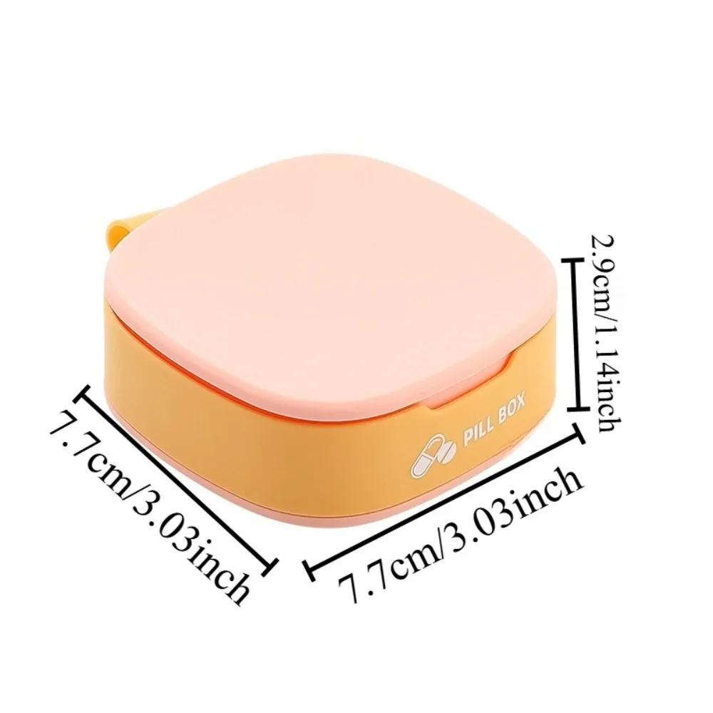 Mini Portable Compartment Storage Box Pill Organizer Medication Dispenser For Daily Use