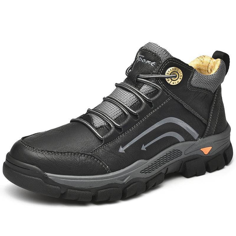 

2025 осень и зима новая мужская обувь модная повседневная обувь для активного отдыха спортивная обувь матовые походные туфли со средним ремешком модная мужская обувь 38