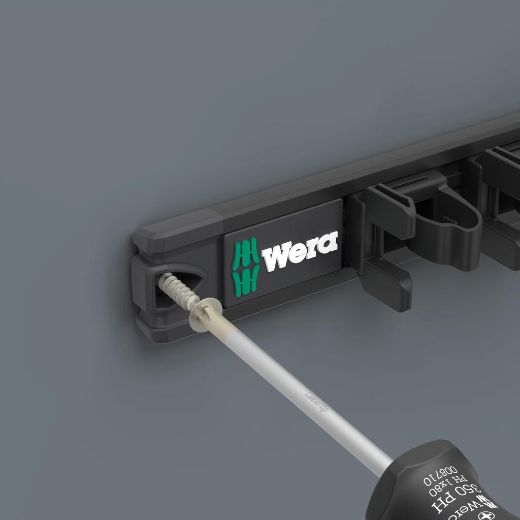 WERA Craftform Handle Screwdriver Set with Magnetic Rail 9-Piece (Product Code 051012)