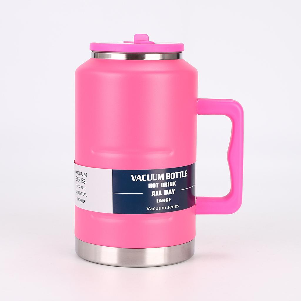 1pc Stainless Steel Insulated Cup, 1500ml Large-Capacity Handheld Gallon Water Jug, Fitness Sports Water Bottle Companion
