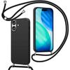 Protective Case - BOOLING - for iPhone 17 - Flexible Anti-Scratch Silicone with Black Shoulder Strap