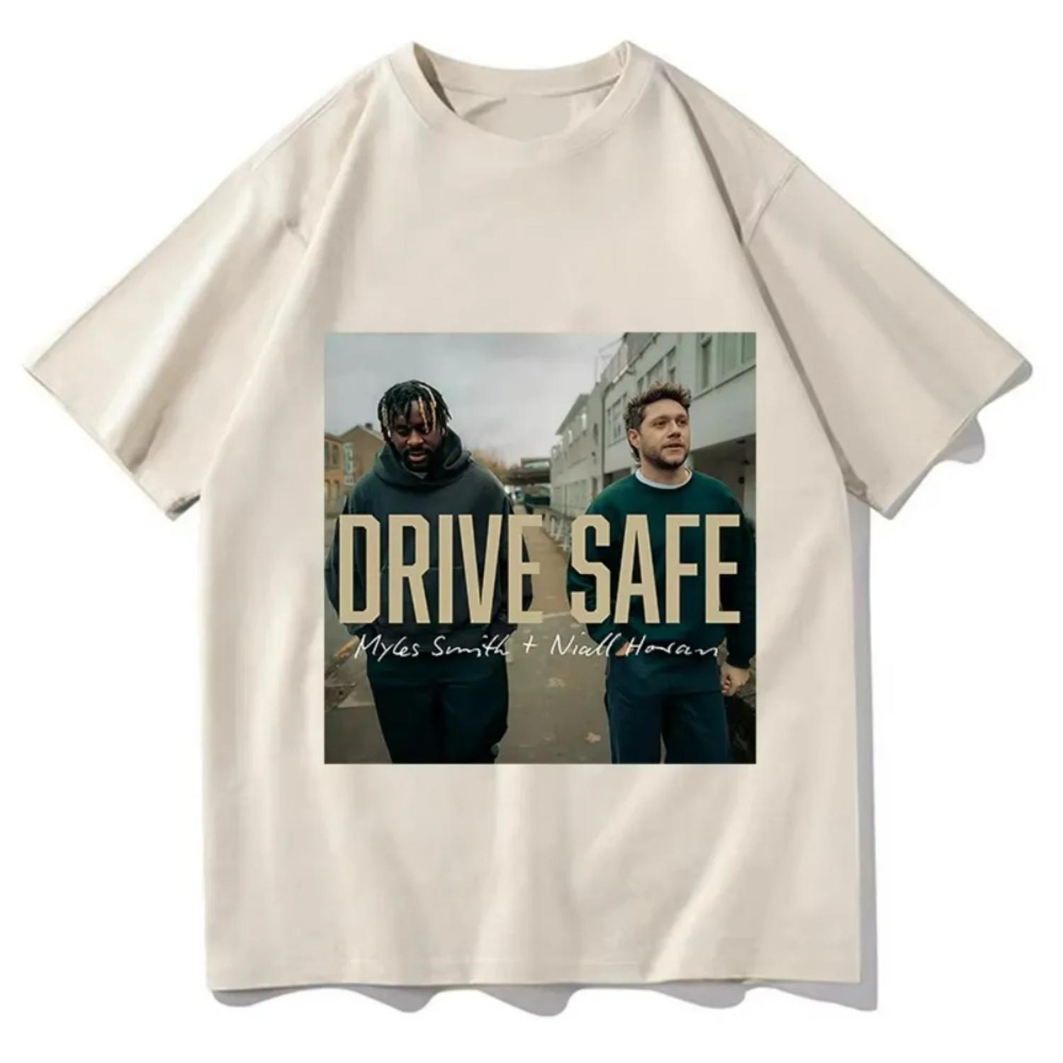 

Niall Horan Myle Smith Drive Safe Tour 2026 T-shirt Summer Short Sleeve O-neck Mens Tshirt Streetwear Hip Hop Graphic Shirt Tops S чёрный
