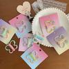 Hairpin Rounded Edges No Hair Damage Metal Clip Stable Grip Non-Slip Dreamy Gradient Butterfly Shape Portable Side Bangs Hair Clip