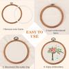 Embroidery&Cross Stitch Frames for Display,9Pcs Circle/Oval/Rectangle/Octagonal Embroidery Hoops,Circular&Oval Frames for Embroidery Perfect for