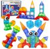 Jokomisiada 3D Illuminated Magnetic Constructor, 64 Pieces
