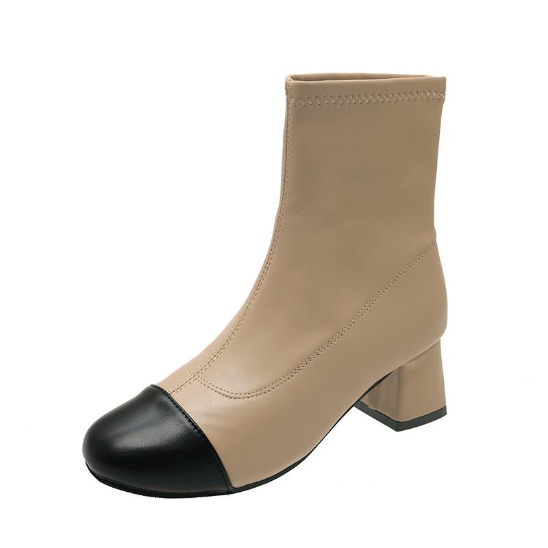 High Heels Women Ankle Boots 2025 Winter Shoes Designer Elegant Chunky Short Boots Dress Pumps Party Zapatillas Mujer