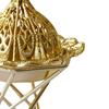 Gold Incense Burner Exquisite Rust Prevention Metal Vintage Incense Burner for Home Decoration Bedroom