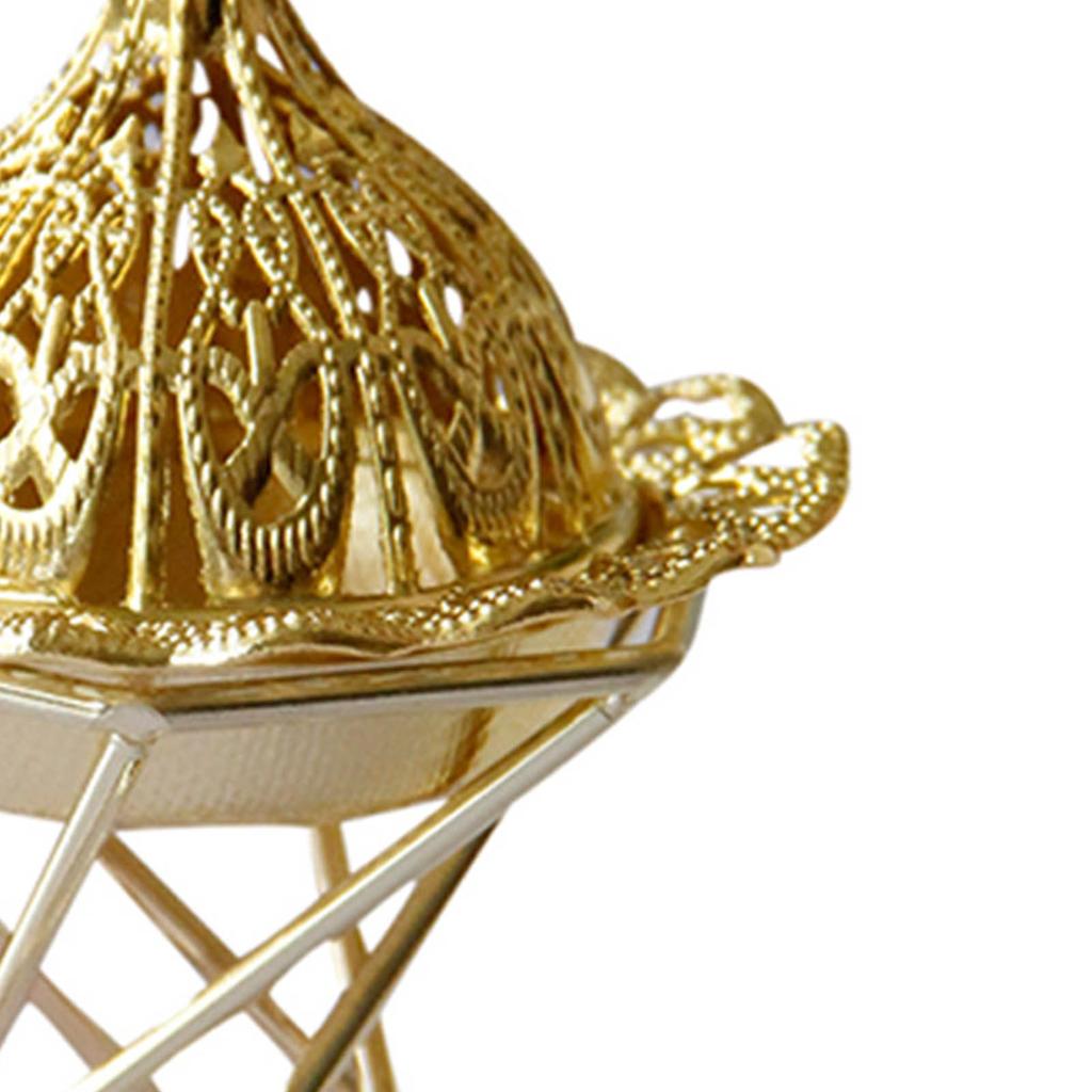 Gold Incense Burner Exquisite Rust Prevention Metal Vintage Incense Burner for Home Decoration Bedroom