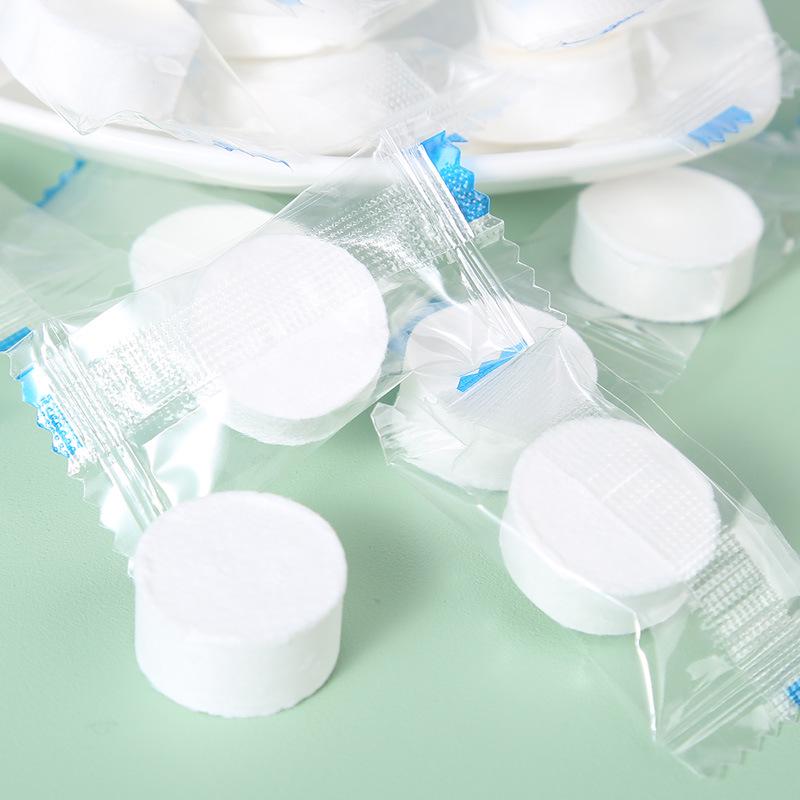 Tragbares Reise-Gesichtswaschhandtuch - Einweg-Komprimierte Schönheits-Reinigungstücher