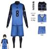 Anime Blue Lock Jersey Football Club Sportswear T-skjorte Herre Isagi Yoichi Cosplay Costume Chigiri Rensuke Kunigami Bachira Meguru