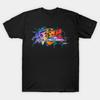 Japanese Kanji Graffiti Shidenissen Glitch Style T Shirt Vintage Washed Unisex Graphic Stretched Soft Stylish Slightly