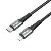 Bwoo Kabel Pleciony Usb-C - Lightning 2M 30W Czarny