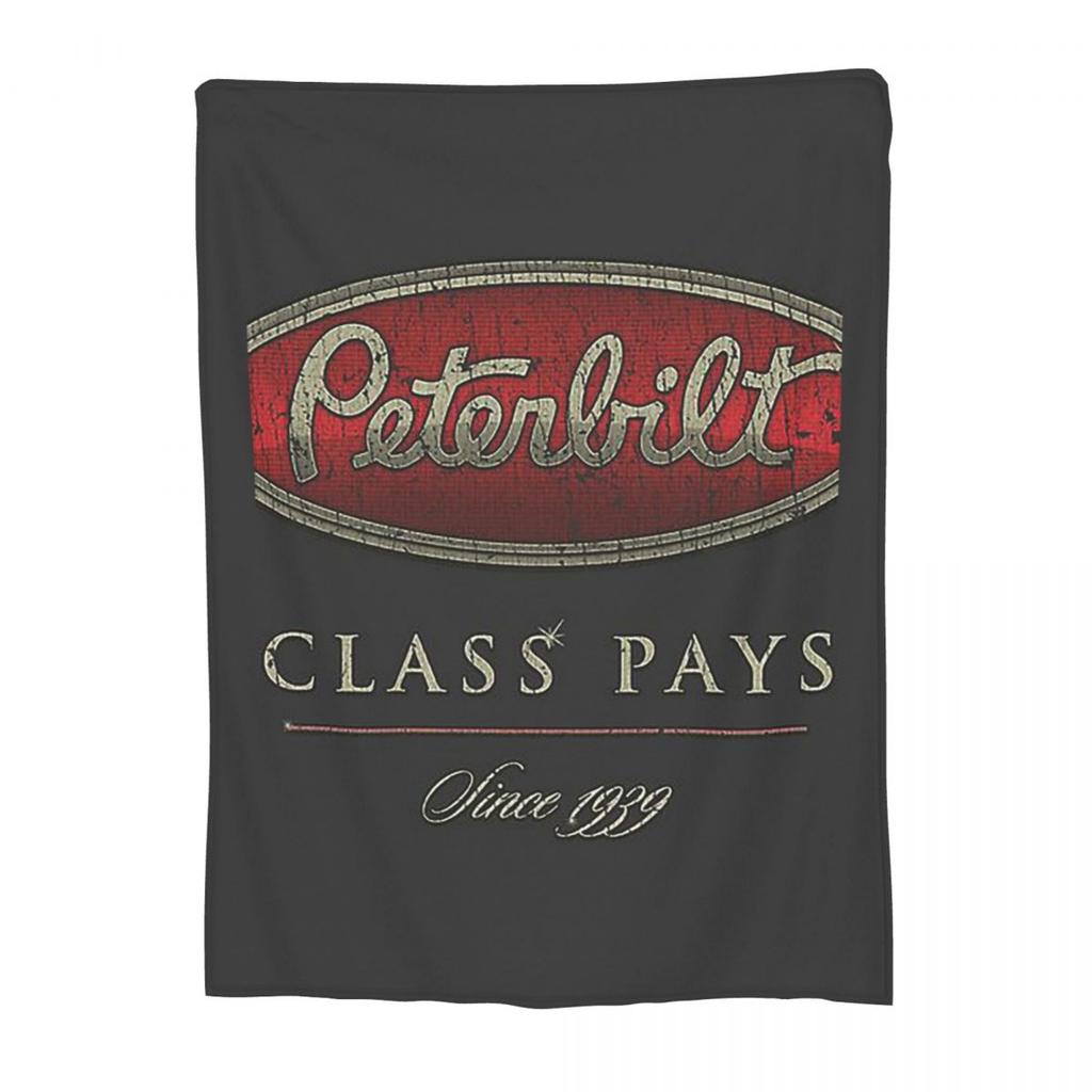 Peterbilt Class Pays Blanket Soft Warm Flannel Throw Blanket Bedspread for Bed Living room Picnic Travel Home Sofa