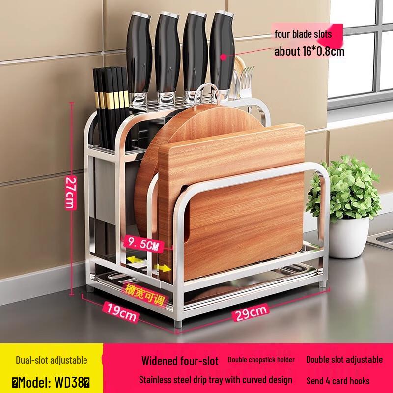 Kitchen Knife & Utensil Organizer Rack
