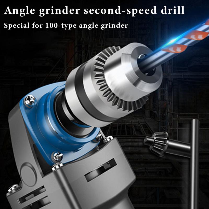 Angle Grinder Electric Drill Conversion Head Metal Quick Change Conversion Drill Head Portable Design Angle Grinder To Hand