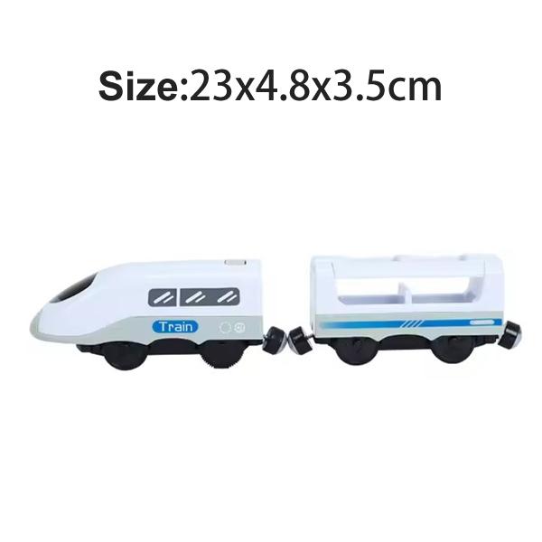 Magnetic Train Toys Wooden Railway Tracks Accessories Locomotive Diecast Slot Fit for All Wood Brand Wooden Tracks Toys For Kids