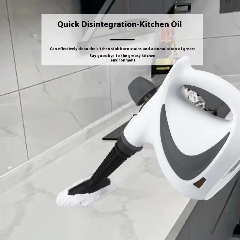 1050W Ruční parní čistič Vysokoteplotní Tlakový s 9ks příslušenství Kuchyňský odsavač par Dezinfekční a čisticí napařovač