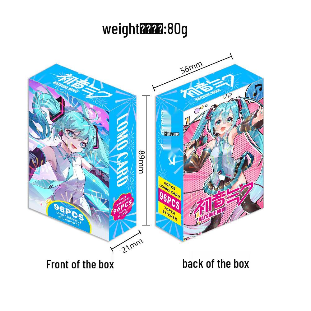 

Hot-Selling Hatsune Miku 96-Sheet Anime Greeting Card & Sticker Set