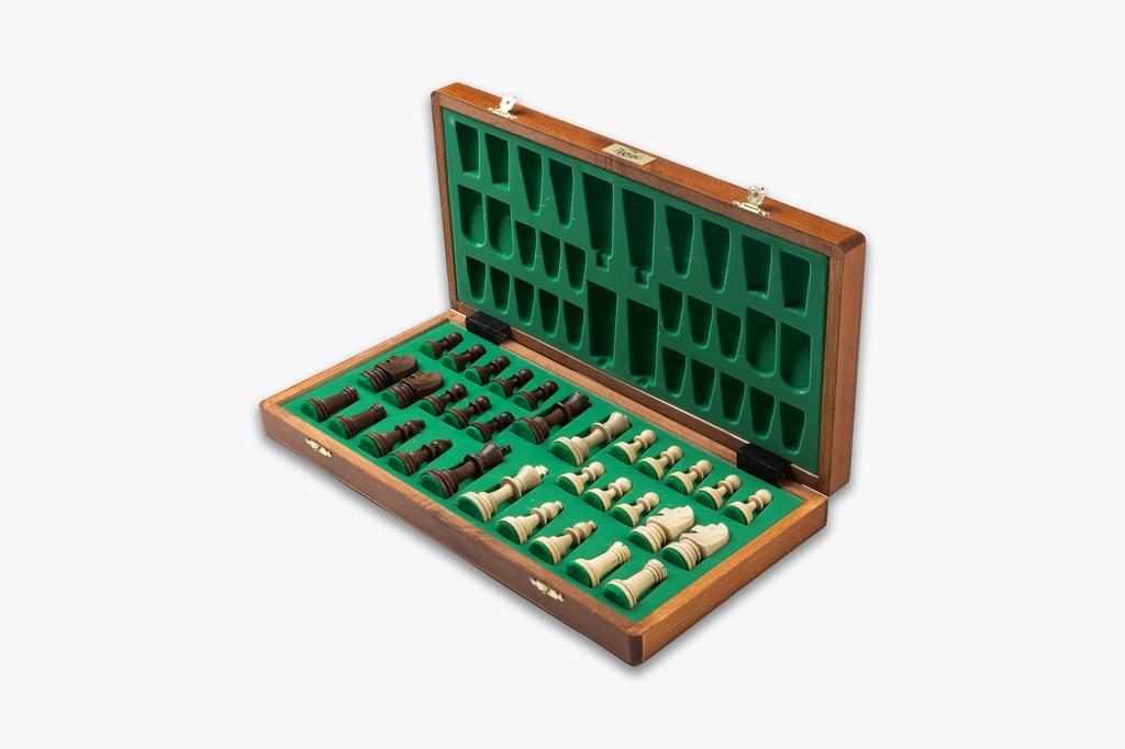 Wegiel Wooden Chess Set Chess Board Set TOURNAMENT Chess Board Poland Genuine Product No.4 (Tournament No.4)