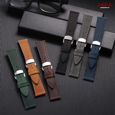 Quick Release Watch Band for Men Women Watchband Genuine Leather Strap Butterfly Buckle Belt 18/19/20/21/22/24mm Universal Strap
