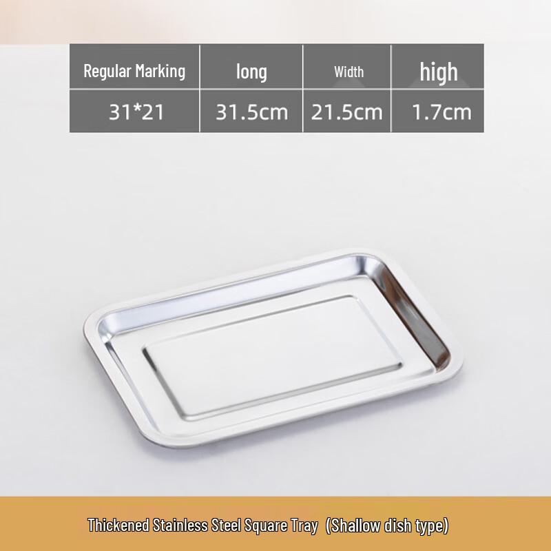 Stainless Steel Rectangular Serving Tray