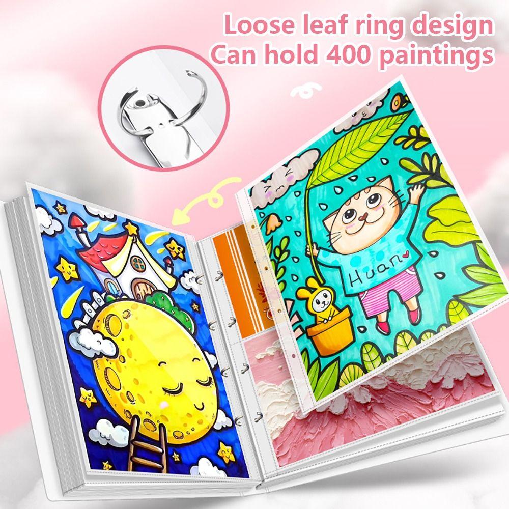 Loose-leaf File Folder Astronaut/Girl Picture Album Drawing Paper Organizer Student Gift