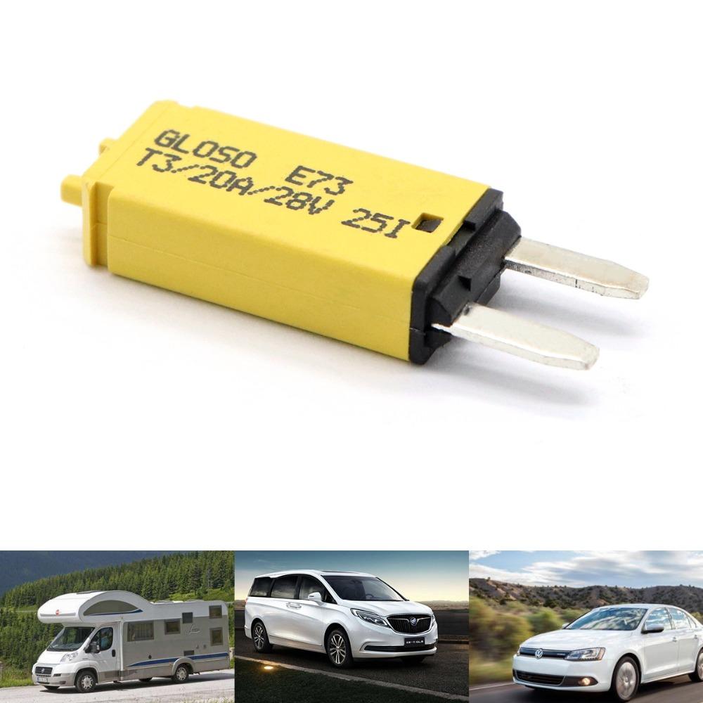 resettable fuse Manually resettable 20A mini fuses 12/24V automotive fuses Motorcycle boat micro fuse Car accessories