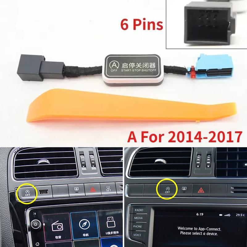 Automatic Stop Start Engine System Off Device Sensor Cancel Disable Plug Adapter Cable For VW Volkswagen Polo MK5 MK6 2014-2024