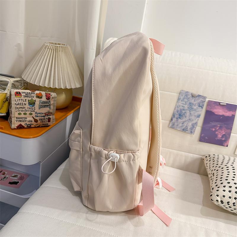 Large Capacity Backpack Student Lightweight Schoolbag Cartoon Embroidery Backpack