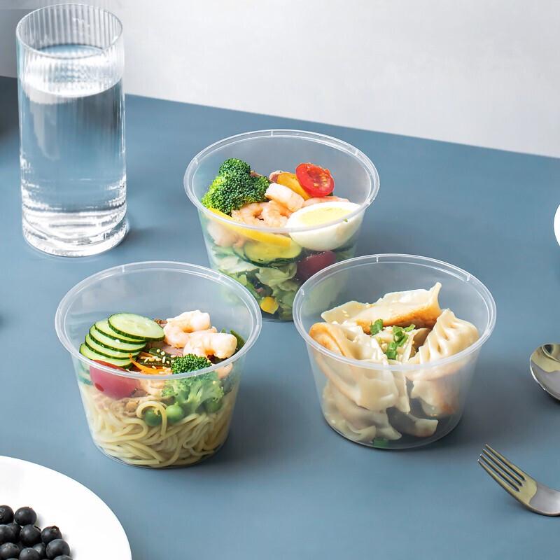 Disposable Round Plastic Food Containers