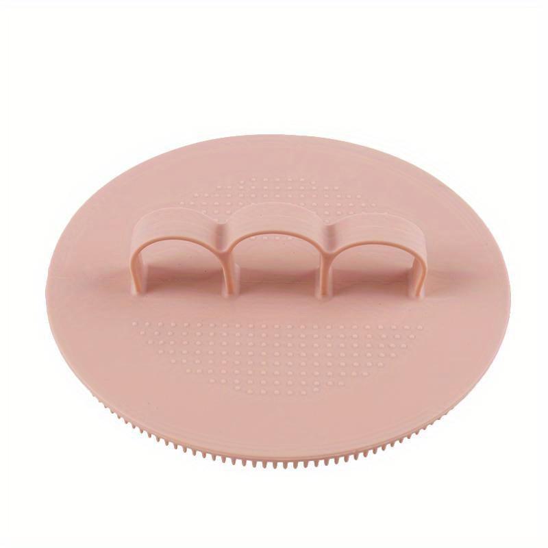 Silicone Body Scrubber Natural Bristles Skin Exfoliator Scrub Shower Sponge Brush Silicone Bath Shower Brush