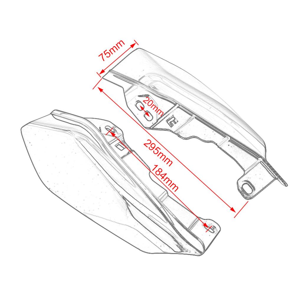 Mid- Air Deflectors, for Touring & Trike Model, 2017-Later