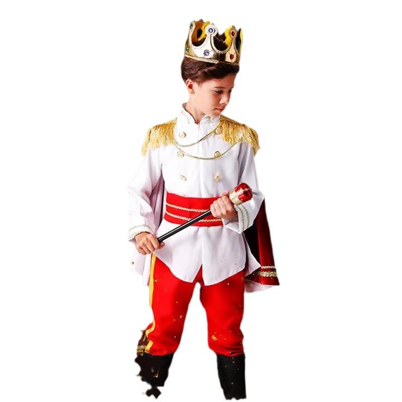 Halloweenský kostým krále prince pro chlapce na Cosplay a vystoupení ve školce