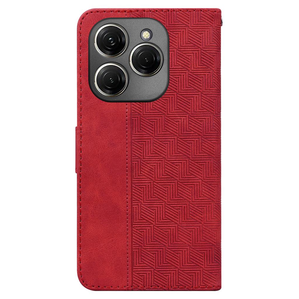 Für TECNO Spark 20 Pro Hülle Geometrie Handy Lederhülle mit Brieftasche