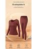 Women's Moisturizing Hyaluronic Acid Thermal Suit: Long-Sleeved Top & Pants for Autumn