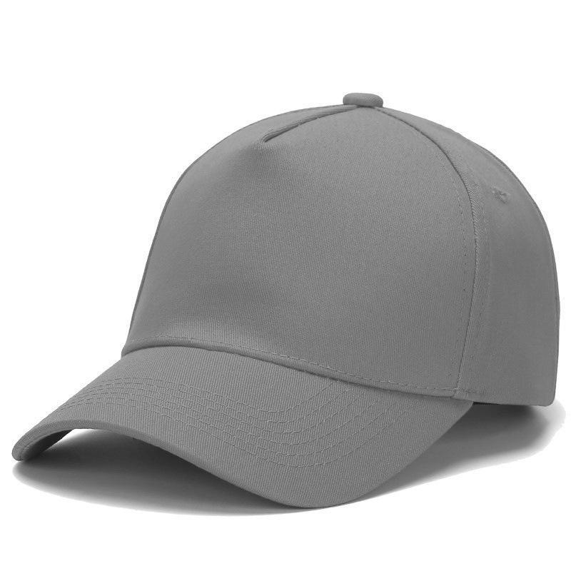 Pure Cotton Five-Panel Baseball Cap with Logo Embroidery, Breathable Sun Protection for Volunteer Activities
