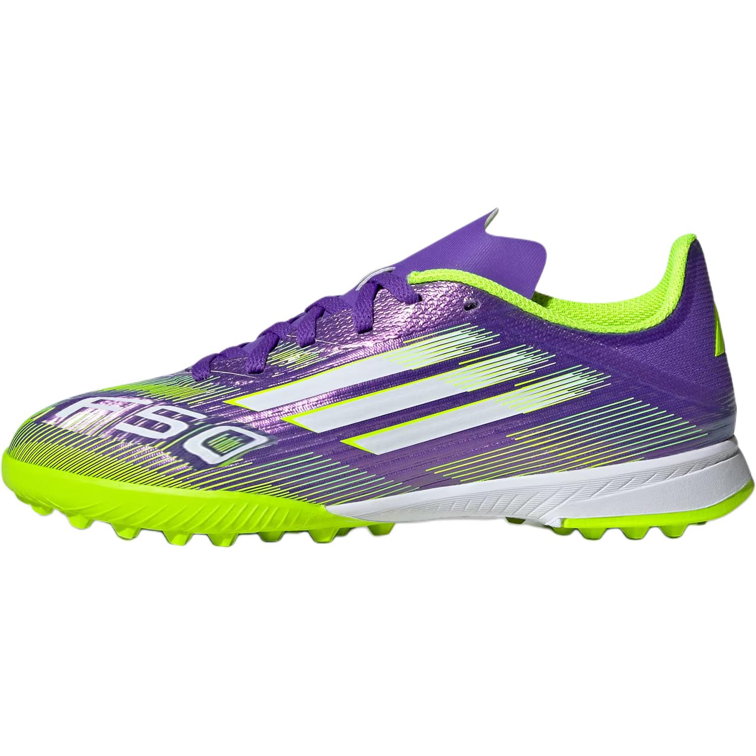 

Adidas Adizero F50 League TF K Пакет Radiant Blaze Детские Кроссовки Фиолетовый Фиолетово-Rush Облачно-Белый JI0000 38⅔