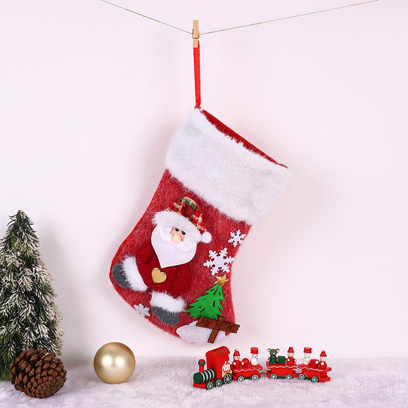Christmas Stocking Gift Bag – Candy & Ornament Holder for Tree Decorations