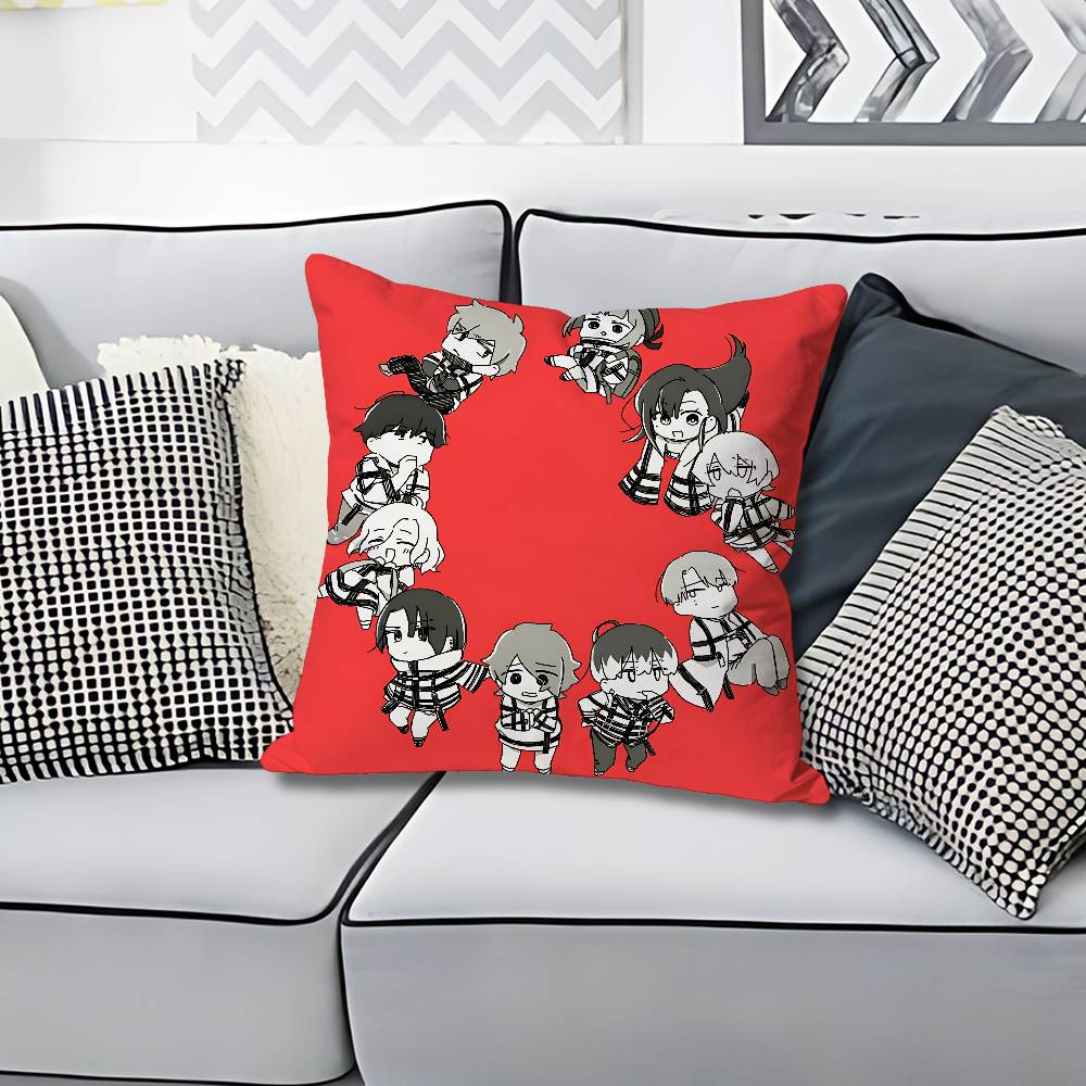 Chibi Cute MMILGRAMs Anime Celebrity Merchandise AllMatch Printed Pillow Case Sofa Car Office Room Decoration Protector