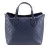 GG Handbag 428226 Navy Blue Sima Leather Unisex Used