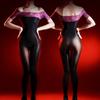 Women Sexy Jumpsuit Stockings Oil Shiny Glossy Tights Pantyhose 5D Ultra-Thin Transparent Lace Full-Body Bodysuit Sockings