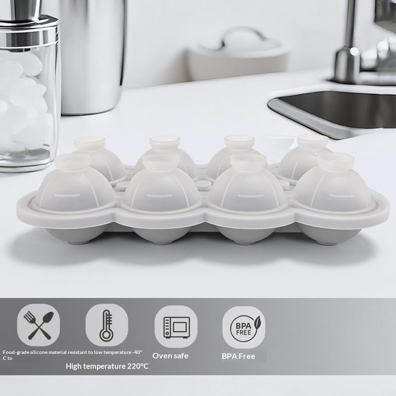 Large Silicone Ice Cube Trays - Easy-Release No Leakage Perfect For Whiskey Cocktails Juice And Parties