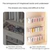 Storage Box Drawer-Style Wall-Mounted Organizer Large Capacity Multi-Functional Underwear Storage Container
